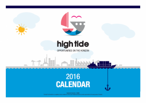 High Tide Foundation 2016 Calendar cover