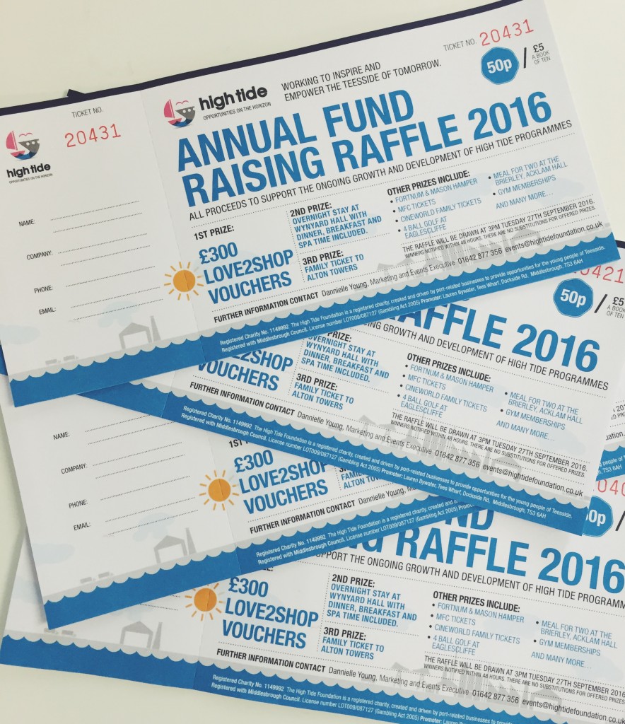 High Tide Foundation annual fundraiser raffle tickets 2016