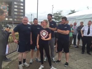 South Tyneside College win the Tees Rowing Race