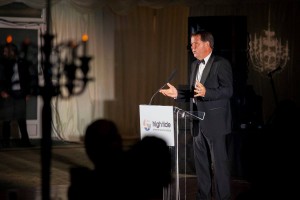 High Tide Chairman, David Robinson, speaking at the High Tide Foundation Fundraising Ball 2016