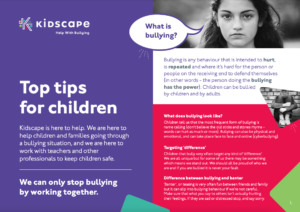 Kidscape - tips for dealing with bullying