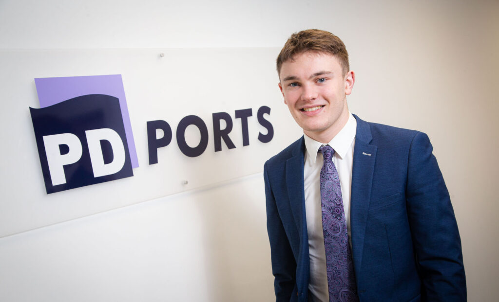 PD Ports, Marketing and Communications Apprentice, Harry Wheildon.