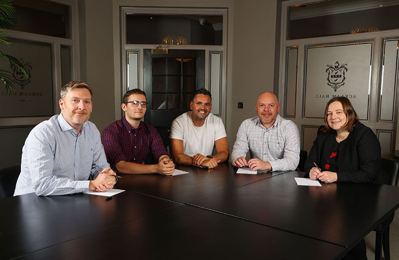 High Tide Chair, Mark Easby with Trustees Michael Shakesheff, Neil Parker and Paula McMahon.